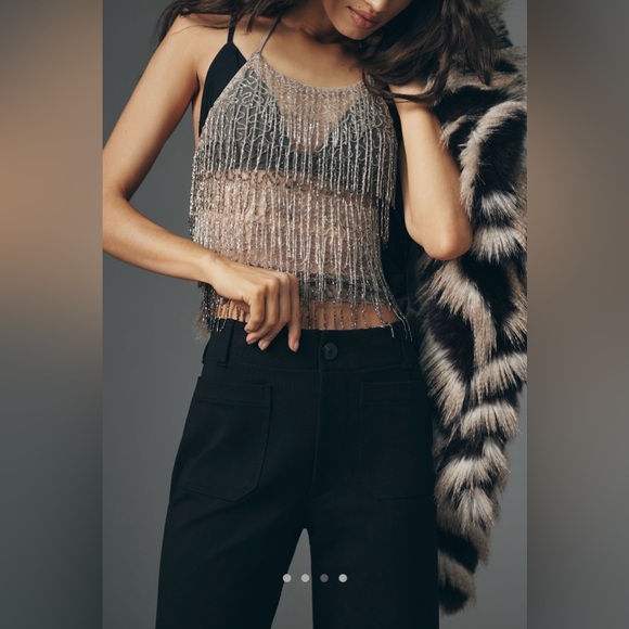 Anthropologie Maeve The Colette Wide Leg High Rise Cropped Pants: Ponte Edition - Picture 5 of 12